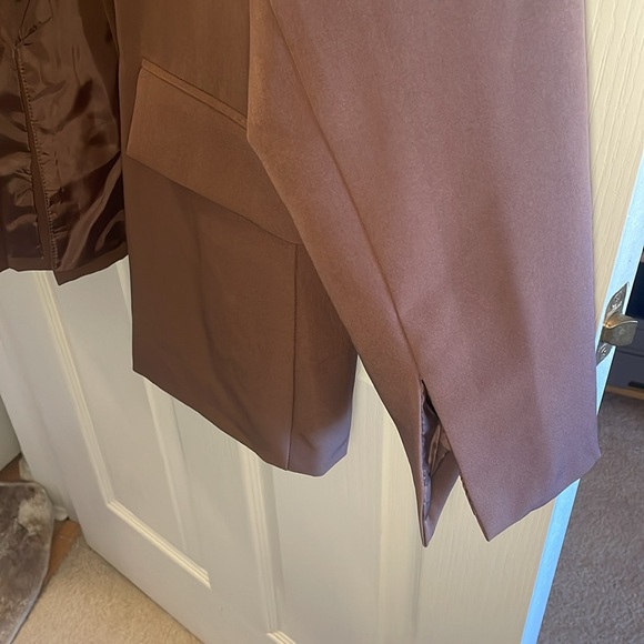 AND NOW THIS | Chocolate Brown Oversized Blazer, size XL - NWOT - Picture 7 of 10